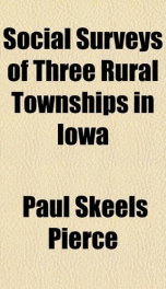 social surveys of three rural townships in iowa_cover