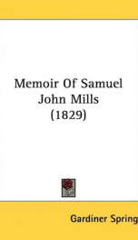 memoir of samuel john mills_cover