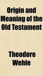origin and meaning of the old testament_cover