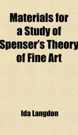 materials for a study of spensers theory of fine art_cover