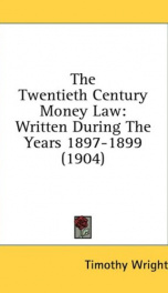 the twentieth century money law_cover