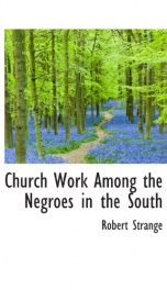 Church work among the Negroes in the South_cover