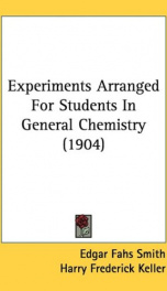experiments arranged for students in general chemistry_cover