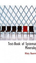 text book of systematic mineralogy_cover