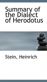 summary of the dialect of herodotus_cover