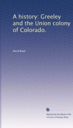 a history greeley and the union colony of colorado_cover