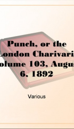 Punch, or the London Charivari, Volume 103, August 6, 1892_cover