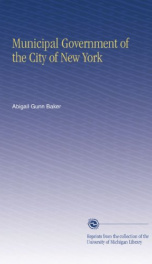 municipal government of the city of new york_cover