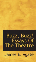 buzz buzz essays of the theatre_cover