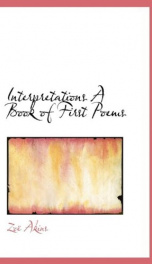 interpretations a book of first poems_cover