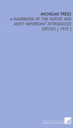 michigan trees a handbook of the native and most important introduced species_cover