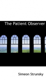 The Patient Observer_cover