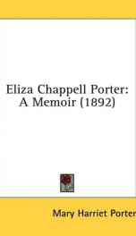 eliza chappell porter a memoir_cover