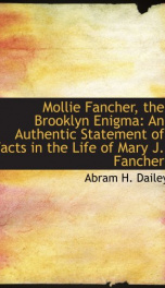 mollie fancher the brooklyn enigma an authentic statement of facts in the life_cover