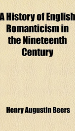 a history of english romanticism in the nineteenth century_cover