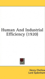 human and industrial efficiency_cover