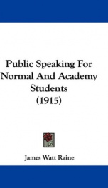 public speaking for normal and academy students_cover