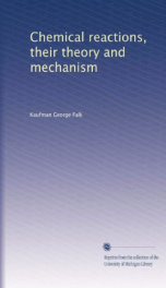 chemical reactions their theory and mechanism_cover