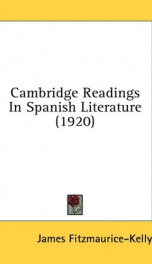 cambridge readings in spanish literature_cover