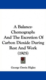 a balance chemograph and the excretion of carbon dioxide during rest and work_cover