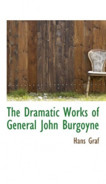 the dramatic works of general john burgoyne_cover