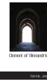 clement of alexandria_cover