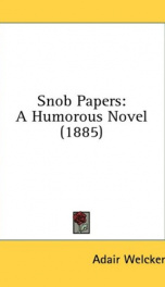 snob papers a humorous novel_cover