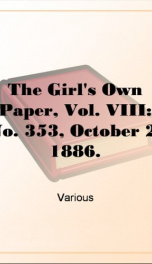 The Girl's Own Paper, Vol. VIII: No. 353, October 2, 1886._cover