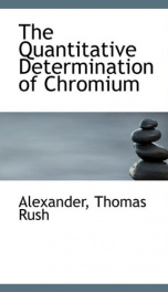 the quantitative determination of chromium_cover
