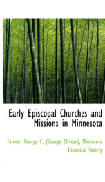 early episcopal churches and missions in minnesota_cover