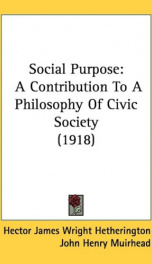 social purpose a contribution to a philosophy of civic society_cover