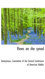 views on the synod_cover