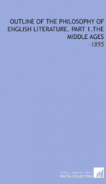 outline of the philosophy of english literature_cover