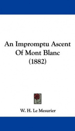 an impromptu ascent of mont blanc_cover