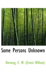 some persons unknown_cover