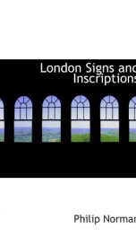 london signs and inscriptions_cover