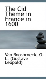 the cid theme in france in 1600_cover