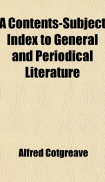 a contents subject index to general and periodical literature_cover