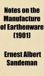 notes on the manufacture of earthenware_cover