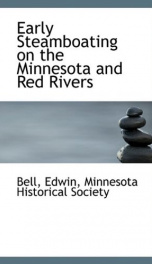 early steamboating on the minnesota and red rivers_cover