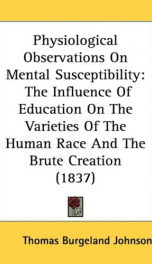 physiological observations on mental susceptibility the influence of education_cover