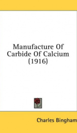 manufacture of carbide of calcium_cover