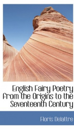 english fairy poetry from the origins to the seventeenth century_cover
