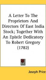 a letter to the proprietors and directors of east india stock together with an_cover