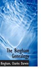 the bingham genealogy_cover