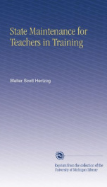 state maintenance for teachers in training_cover