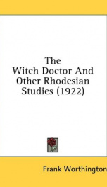 the witch doctor and other rhodesian studies_cover