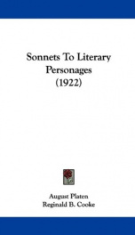 sonnets to literary personages_cover