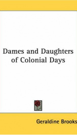 dames and daughters of colonial days_cover