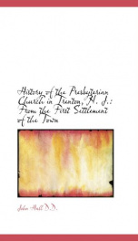 history of the presbyterian church in trenton n j from the first settlement_cover